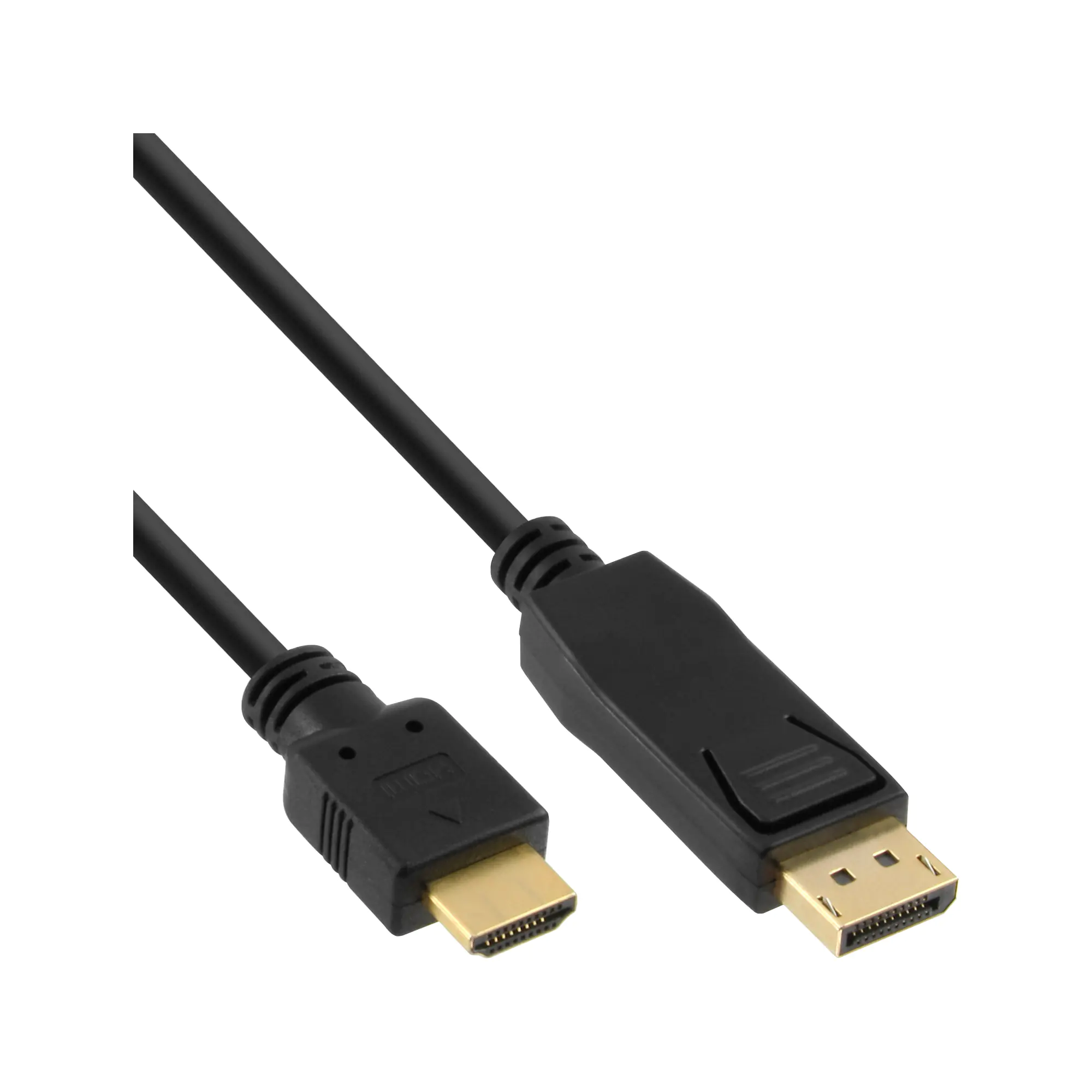 InLine 30er Bulk-Pack DisplayPort zu HDMI Konverter Kabel - schwarz - 2m