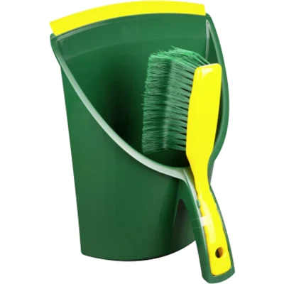 BÜMAG Kehrgarnitur Jumbo 33,4 x 17,5 x 28,5 cm (B x H x T) Elaston grün/gelb