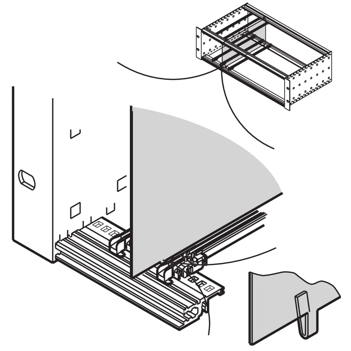 SCHROFF ZWISCHENWAND 220T - Rack-Zubehör 34562764