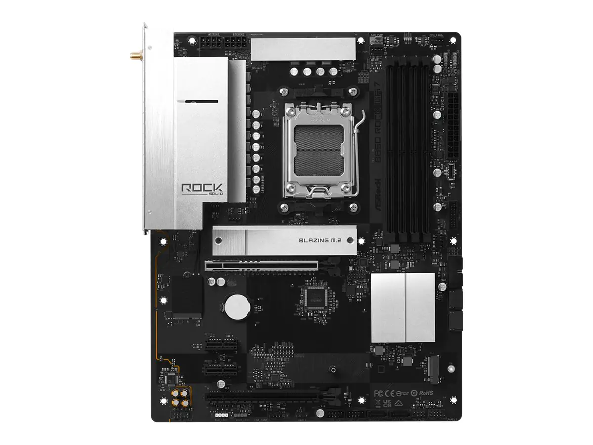 ASRock B850 Rock WiFi 7 - Motherboard - ATX - Socket AM5 - AMD B850 Chipsatz - USB-C 3.2 Gen 1,