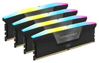 CORSAIR Vengeance RGB - DDR5 - Kit - 96 GB: 4 x 24 GB - DIMM 288-PIN - 5600 MHz / PC5-44800 - CL40 - 1.25 V - ungepuffert - Schwarz