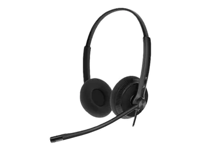 Yealink YHS34 Dual - Headset - On-Ear - kabelgebunden - Quick Disconnect - Schwarz