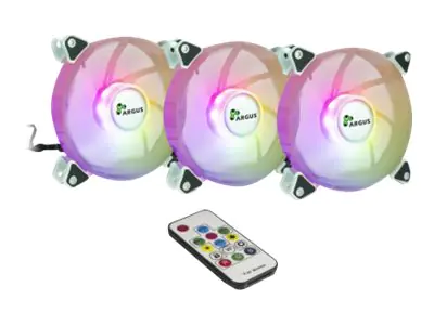 Argus RS-06 RGB - Gehäuselüfter - 120 mm (Packung mit 3)