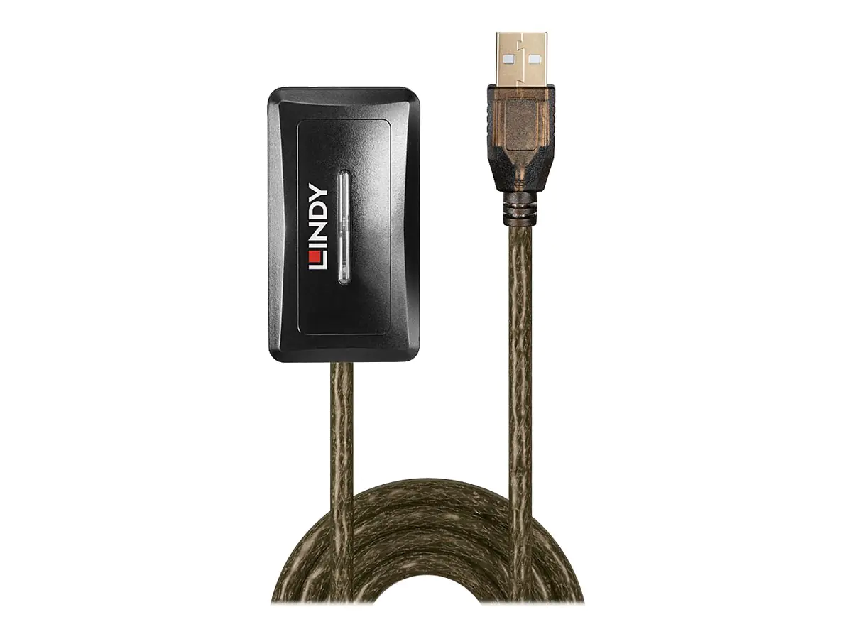 Lindy USB 2.0 Active Extension Hub - Hub - 4 x USB 2.0 - Desktop