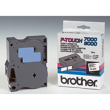 Brother - Schwarz auf Weiß - Rolle (1,8 cm) 1 Kassette(n) laminiertes Band - für P-Touch PT-300, PT-350, PT-7000, PT-8000, PT-PC