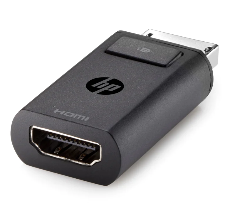 HP DisplayPort to HDMI Adapter - Videoadapter - DisplayPort männlich zu HDMI weiblich - für EliteBook 8770; ProBook 64X G4, 650 G5; ZBook 14 G2, 14u G4, 15 G2, 15u G2, 15u G4, 17 G3