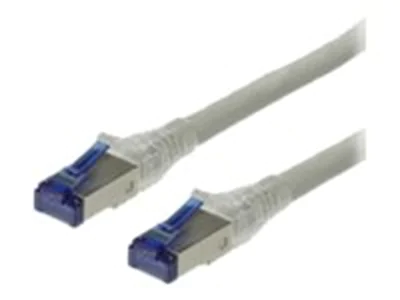 Roline - Patch-Kabel - RJ-45 (M) zu RJ-45 (M) - 50 m - SFTP, PiMF - CAT 6a - halogenfrei, geformt, ohne Haken, robust - Grau