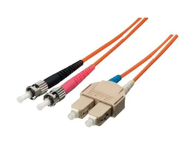 equip Pro - Patch-Kabel - SC Single-Modus (M) zu ST Einzelmodus (M) - 3 m - Glasfaser - Duplex - 9/125 Mikrometer - OS2 - halogenfrei