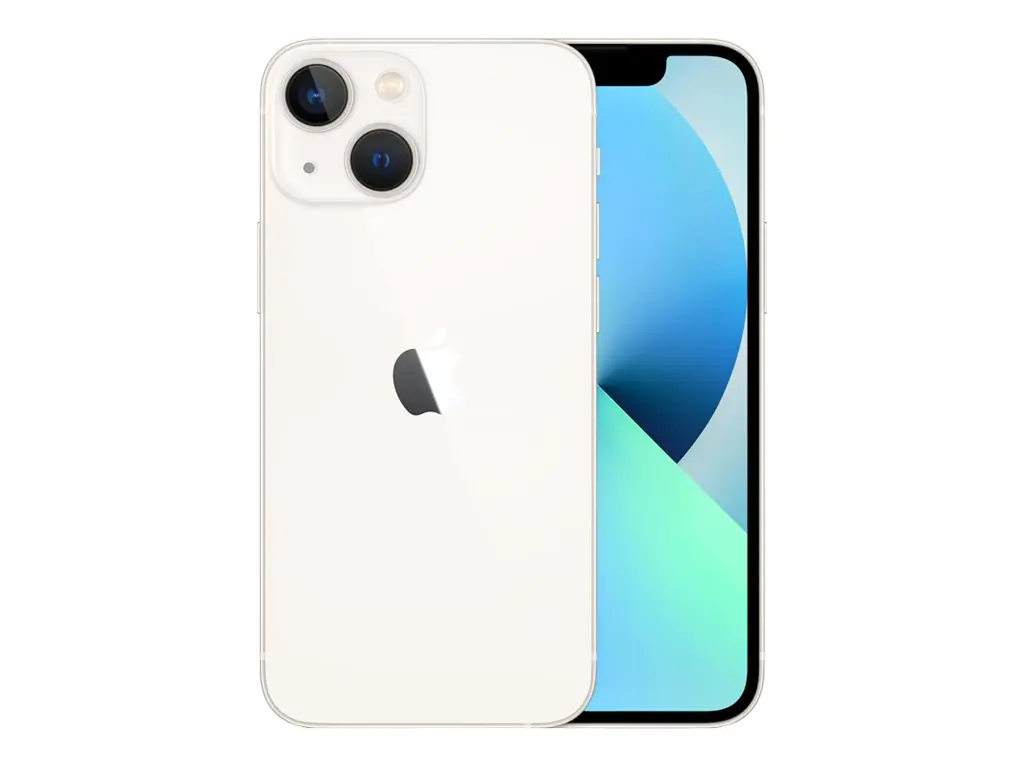 Apple iPhone 13 mini - 5G Smartphone - Dual-SIM / Interner Speicher 512 GB - OLED-Display - 5.4" - 2340 x 1080 Pixel - 2 x Rückkamera 12 MP, 12 MP - front camera 12 MP - Starlight
