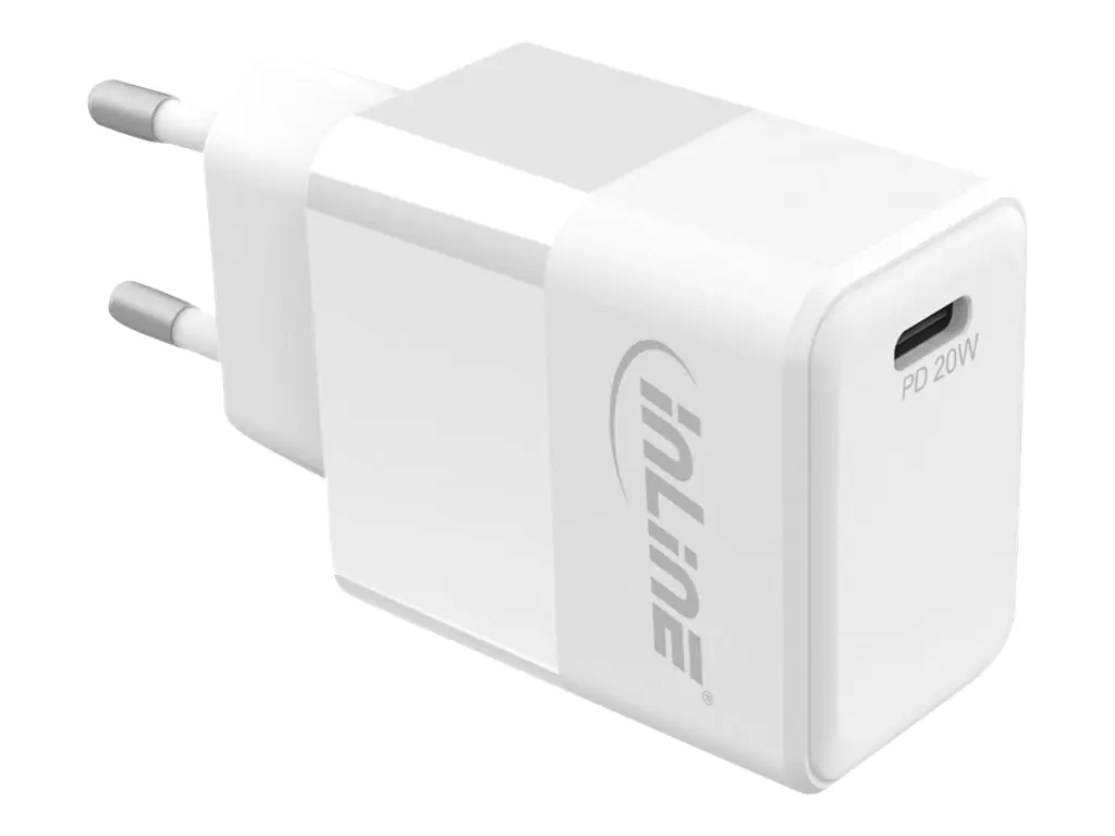 InLine - Netzteil - 20 Watt - 3 A - PD 3.0 (24 pin USB-C) - weiß