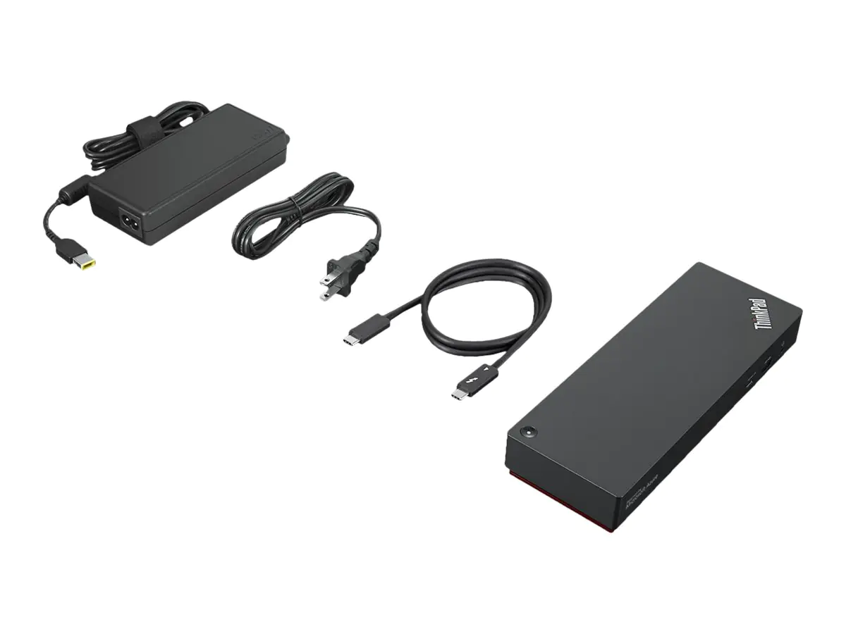 Lenovo ThinkPad Universal Thunderbolt 4 Smart Dock - Dockingstation - Thunderbolt 4 - HDMI, 2 x DP, Thunderbolt - 1GbE - 135 Watt - Campus - Europa - für ThinkPad P16s Gen 1; T15p Gen 2; T16 Gen 1; X1 Extreme Gen 4; X1 Nano Gen 2; X13 Gen 2
