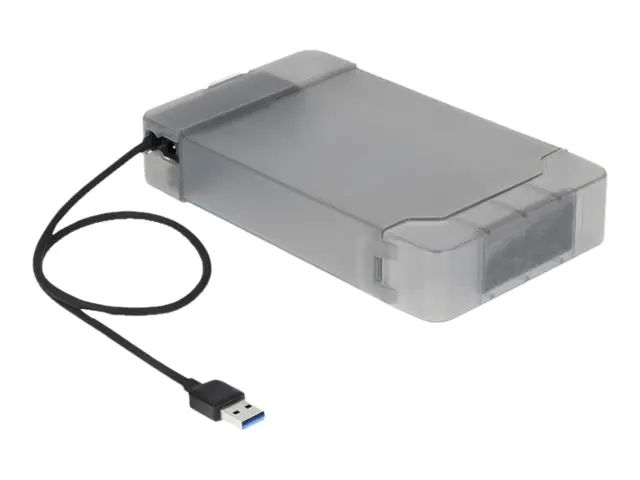 Delock USB Type-A to SATA Converter with 3.5" Protection Cover - Schnittstellenadapter - SATA 6Gb/s - USB 3.0 - Schwarz