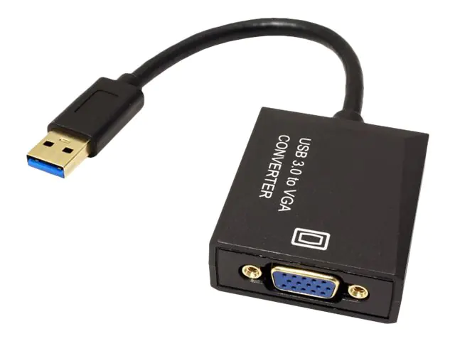 Secomp VALUE - Externer Videoadapter - USB 3.0 - D-Sub - Schwarz