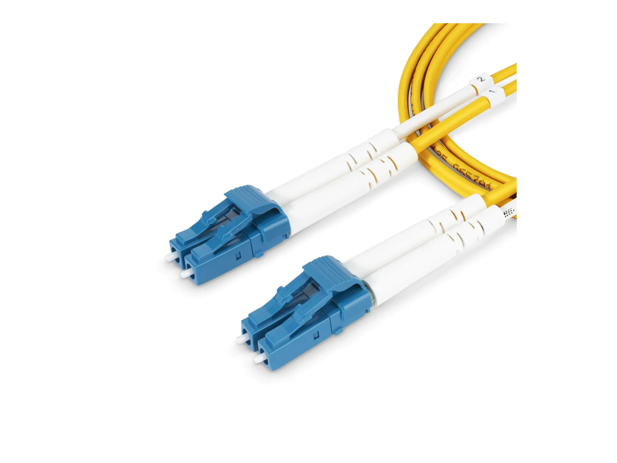 StarTech.com 40m (131ft) LC to LC (UPC) OS2 Single Mode Duplex Fiber Optic Cable, 9/125µm, Las