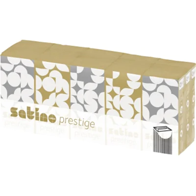 Satino Papiertaschentuch prestige 21 x 21 cm (B x H) 4-lagig 100 % Zellstoff weiß 15 x 10 St./Pack.