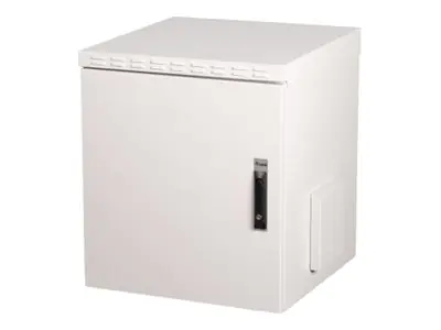 Equip Safe Outdoor - Schrank Netzwerkschrank - 600x600 mm, mit vorderer Tür aus Stahl, montiert - geeignet für Wandmontage - RAL 7035, Hellgrau - 12U - 48.3 cm (19") ESO-12-6060-G