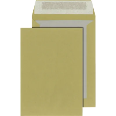 MAILmedia Papprückwandtasche DIN C5 ohne Fenster 90g/m² mit Haftklebung Natronpapier braun 250 St./Pack.