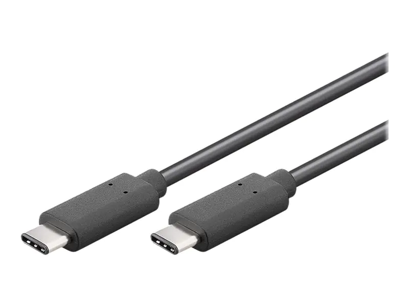 goobay - USB-Kabel - 24 pin USB-C (M) zu 24 pin USB-C (M) - USB 3.1 - 1 m - Schwarz