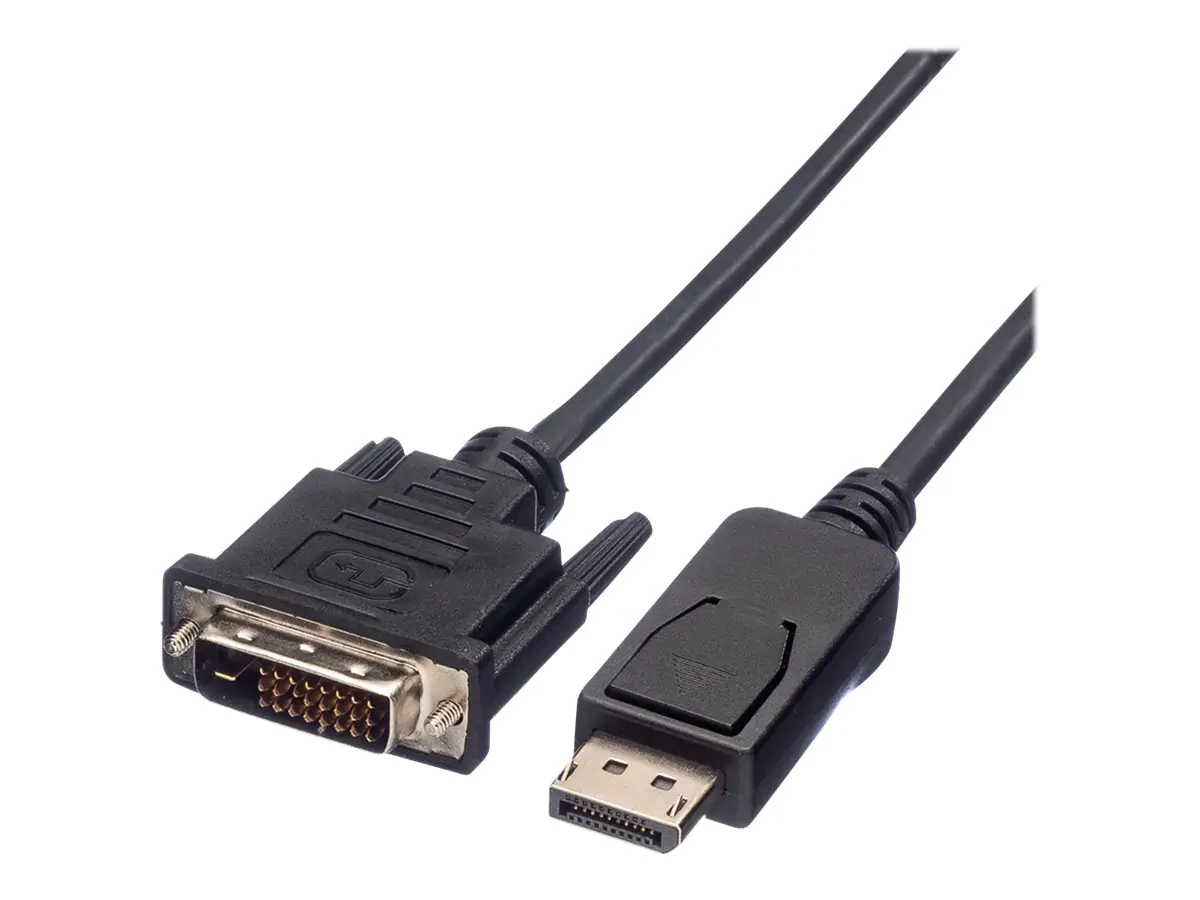 VALUE - Adapterkabel - Dual Link - DisplayPort (M) zu DVI-D (M) - DisplayPort 1.1 - 1.5 m - halogenfrei - Schwarz