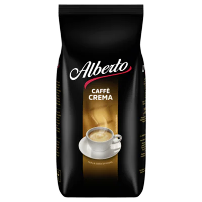Alberto Kaffee Caffè Crema rassig, intensiv ganze Bohne Intensität: 5 1.000 g/Pack.