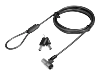 LogiLink Noble Lock - Sicherheitskabelschloss - Dark Smoke - 2 m