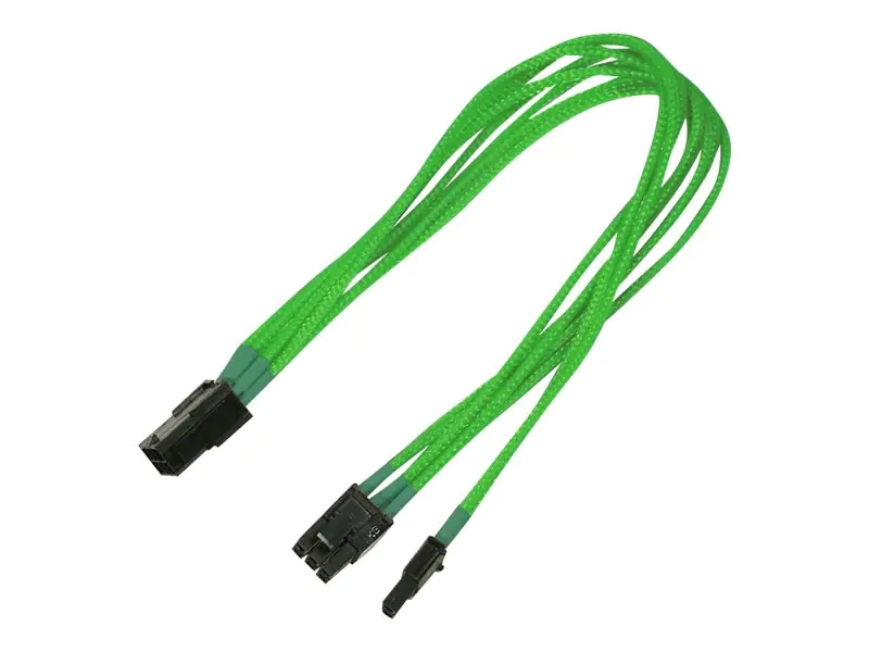 Nanoxia - Netzteil - 8-poliger PCIe Power (M) zu 6-poliges PCIe Power (W) - 30 cm - Neongrün