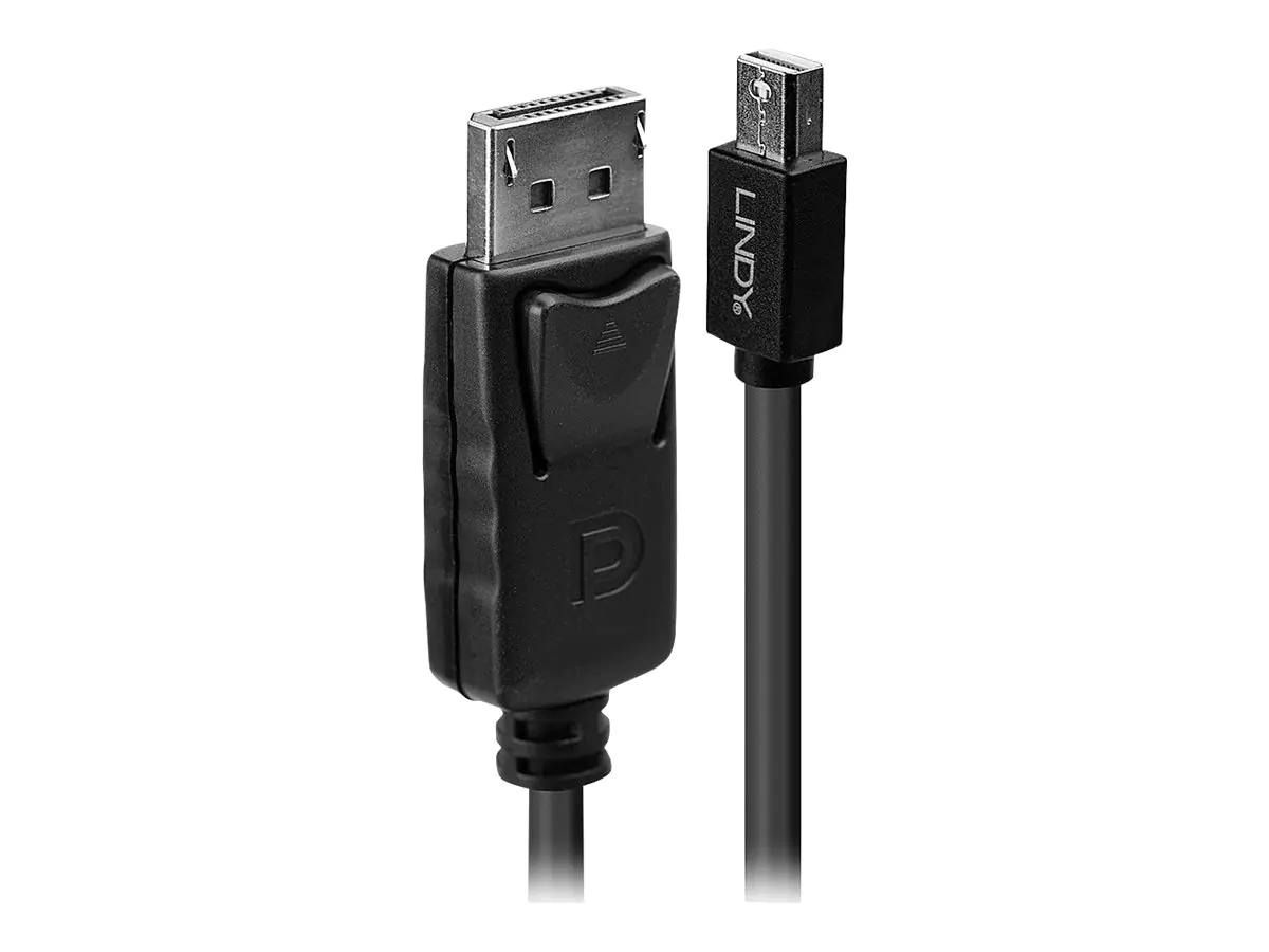 Lindy - DisplayPort-Kabel - DisplayPort (M) zu Mini DisplayPort (M) - 3 m - eingerastet - Schwarz
