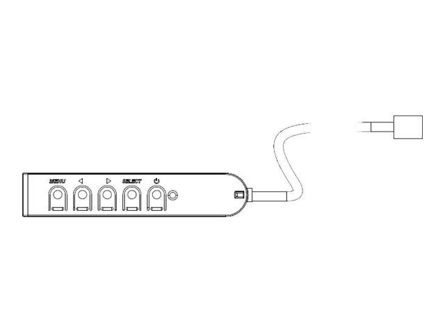 Elo OSD REMOTE - Fernbedienung - Kabel - für Elo 1093, 1291, 15XX, 1991, 2094, 2295, 24XX, 27XX, 32XX, 4243, 43XX, 55XX