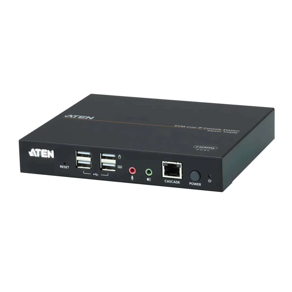 ATEN Dual HDMI KVM over IP Console Station KA8288 - KVM-/Audio-Extender - USB - 0U