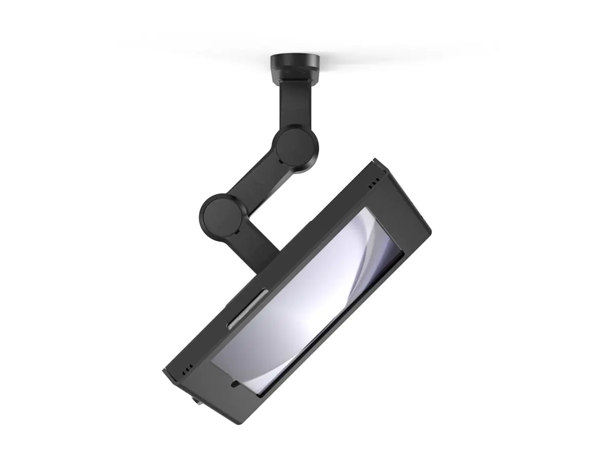 Compulocks Galaxy Tab A9 Apex Enclosure Swing Wall Mount - Befestigungskit (Gehäuse, Gelenkarm) - Schwenkarm - für Tablett - verriegelbar - Metallrahmen - Schwarz - Wandmontage - für Samsung Galaxy Tab A9
