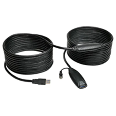 Eaton Tripp Lite Series 10M USB 3.0 SuperSpeed Active Extension Repeater Cable M/F 33ft 33' 10 Meter - USB-Verlängerungskabel - USB Typ A (W) zu USB Typ A (M) - USB 3.0 - 10 m - aktiv - Grau