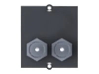 Bachmann Custom module - Modulares Faceplate-Snap-In - F-Stecker X 2 - Schwarz