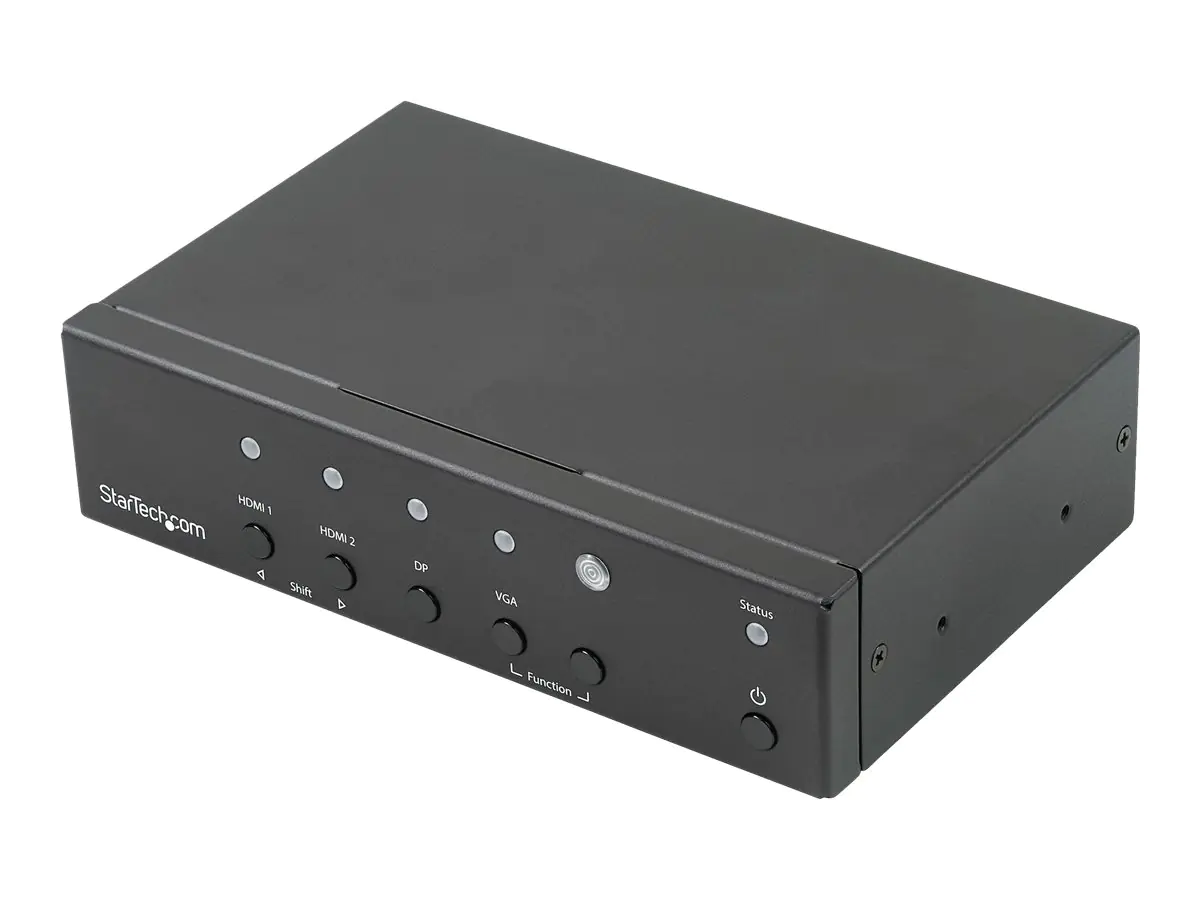 StarTech Multi-Input zu HDMI Automatischer Switch und Konverter - DisplayPort, VGA und Dual-HDMI zu HDMI Switch - 4K - Video/Audio-Schalter - Desktop - für P/N: BOX4CABLE