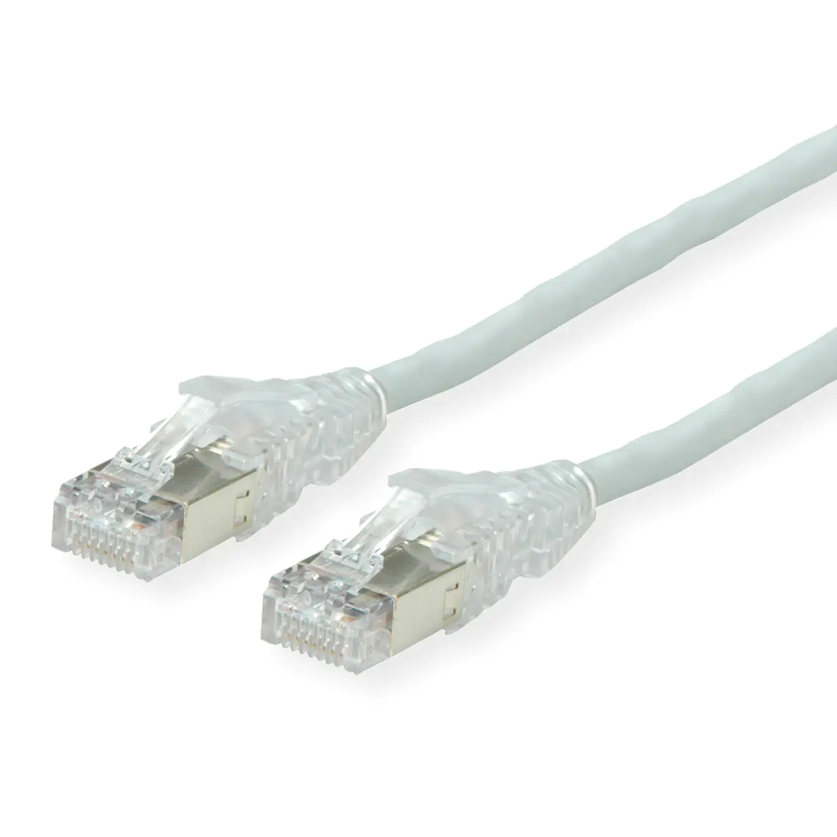 Dätwyler - Patch-Kabel - RJ-45 (M) zu RJ-45 (M) - 10 m - S/UTP - CAT 5e - halogenfrei, ohne Haken, verseilt - Grau