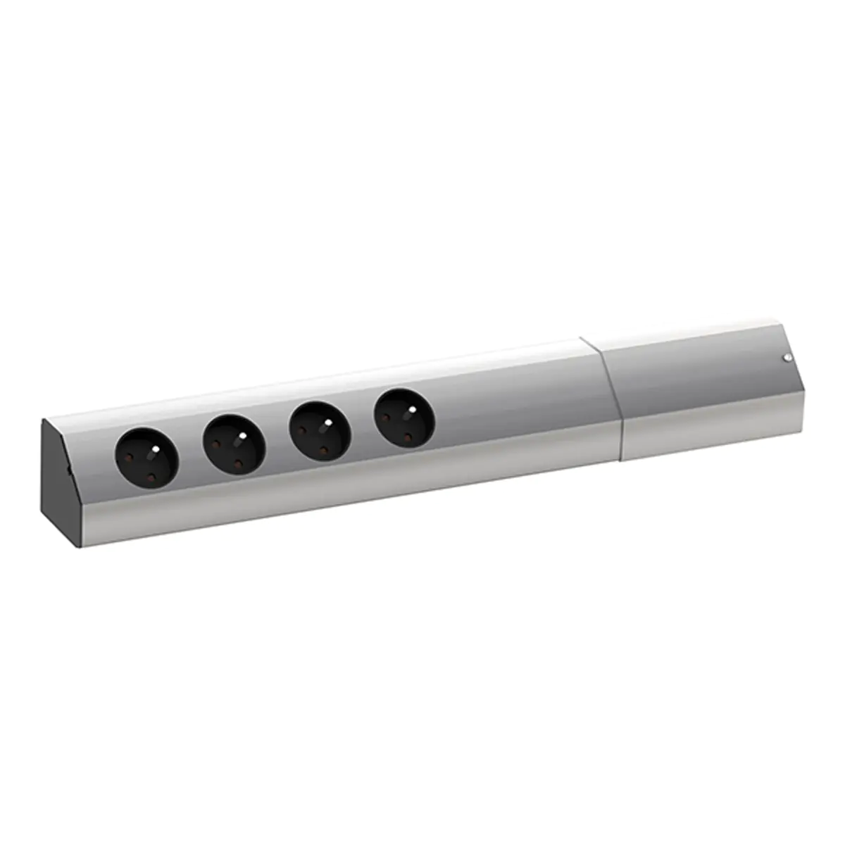 Bachmann CASIA - 2 m - Indoor - Aluminium - Schwarz - 4 AC-Ausgänge - 69 mm