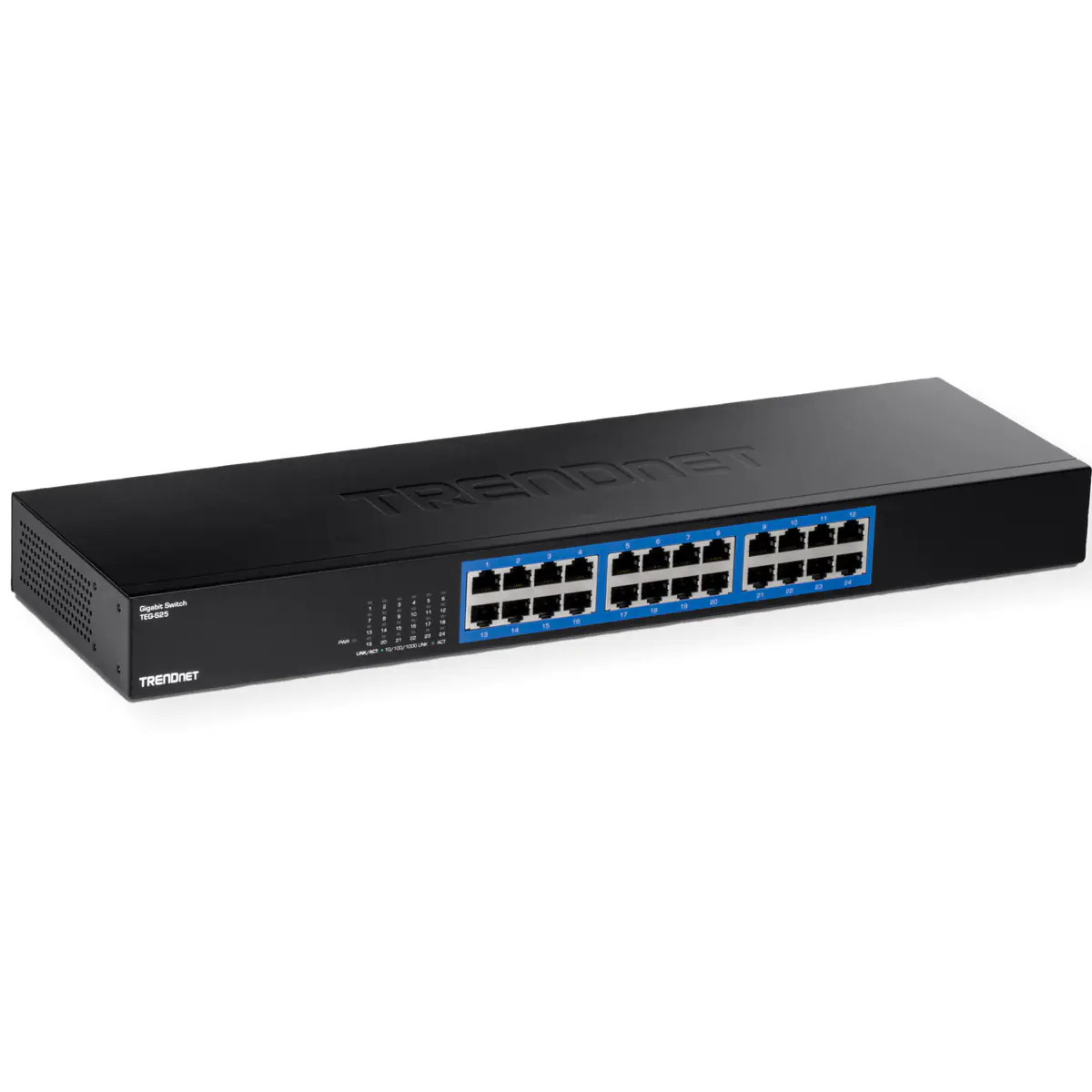 TRENDnet TEG S25 - Switch - 24 x 10/100/1000 - an Rack montierbar - TAA-konform