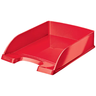 Leitz Briefablage WOW DIN A4 Polystyrol Farbe: rot