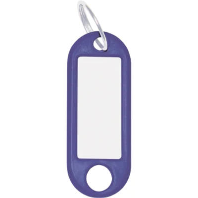 WEDO® Schlüsselanhänger 52 x 21 x 3 mm (B x H x T) Ring Kunststoff blau 100 St./Pack.