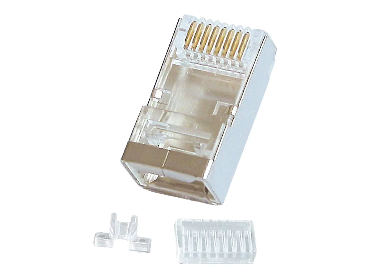 Lindy - Netzwerkanschluss - RJ-45 (M) - STP - CAT 6 - verseilt (Packung mit 10)