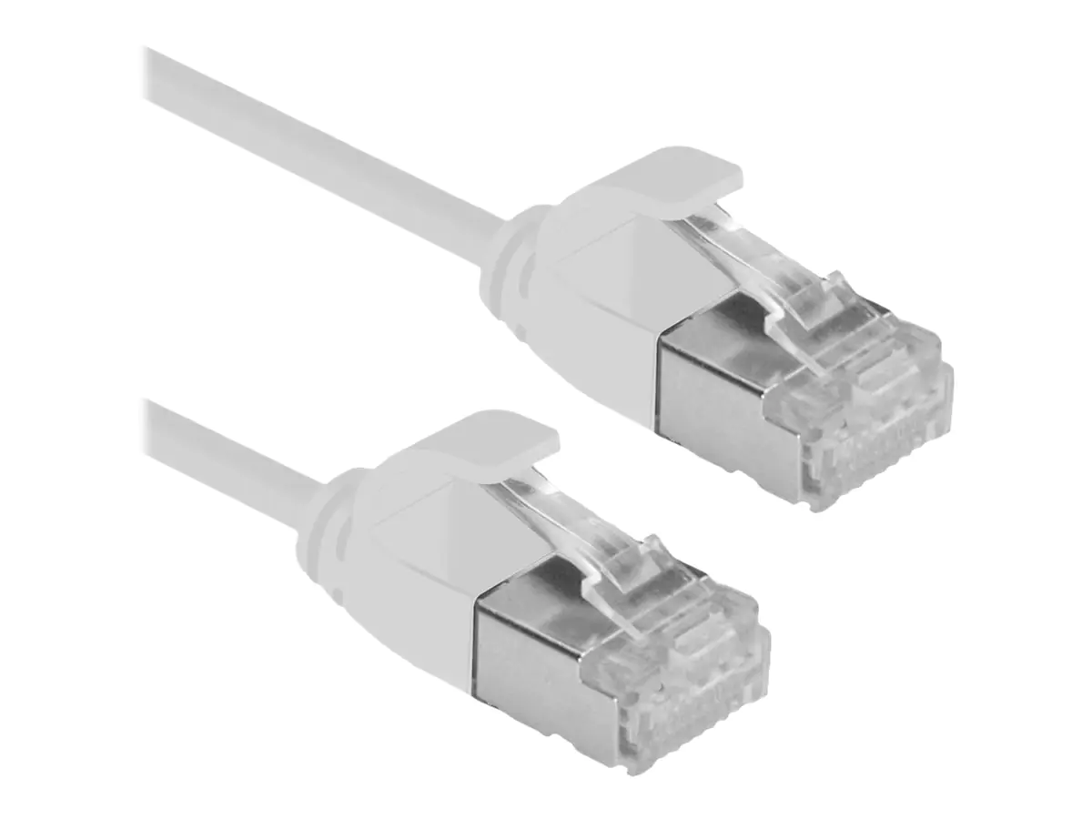 Roline DataCenter - Patch-Kabel - RJ-45 (M) zu RJ-45 (M) - 15 cm - U/FTP - CAT 6a - halogenfrei, geformt, ohne Haken, verseilt, 10 Gigabit Ethernet - Grau, RAL7035