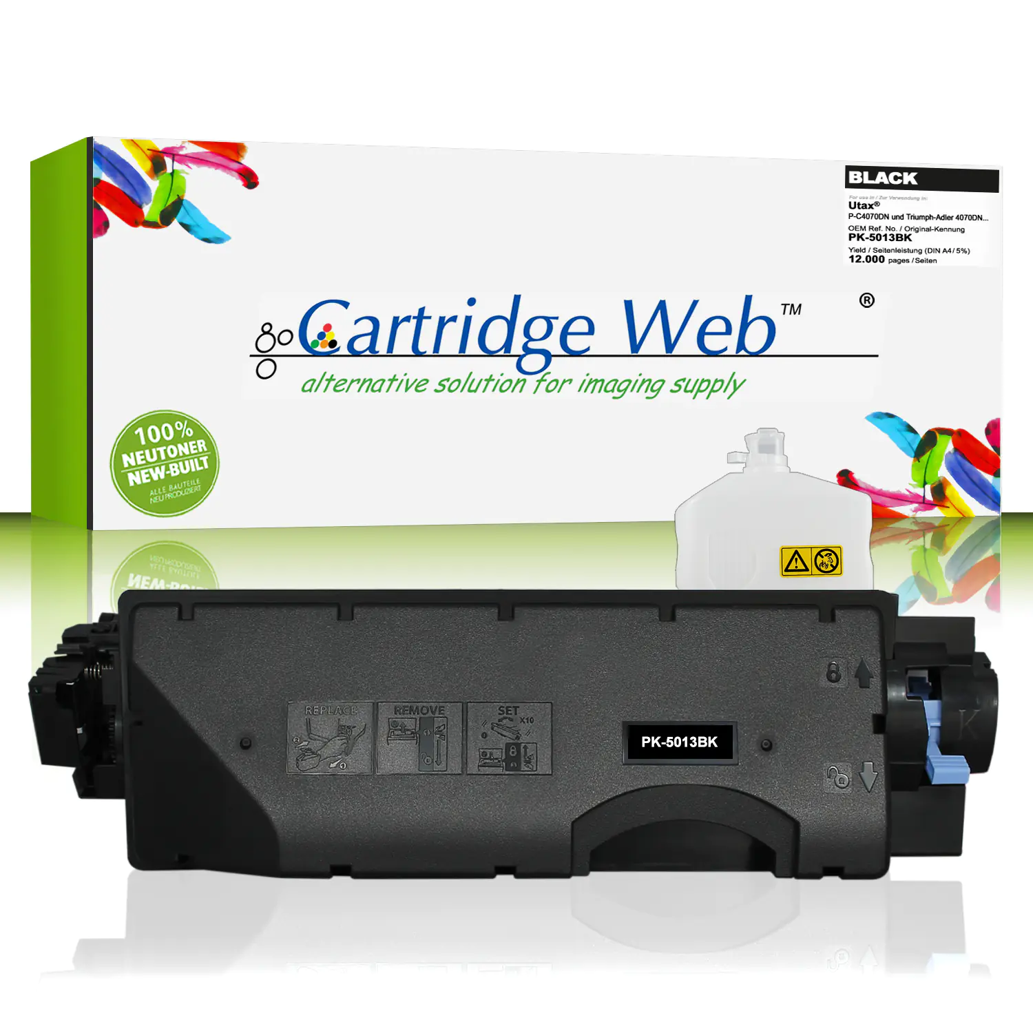 CartridgeWeb Toner kompatibel zu Utax 1T02NT0UT0 PK-5013BK Schwarz 16.000 Seiten 1 Stück