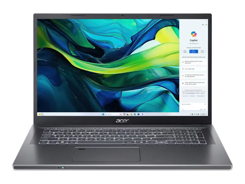 Acer Aspire 17 A17-51GM - Intel Core 7 150U / 1.8 GHz - Win 11 Home - GF RTX 2050 - 16 GB RAM - 1.02