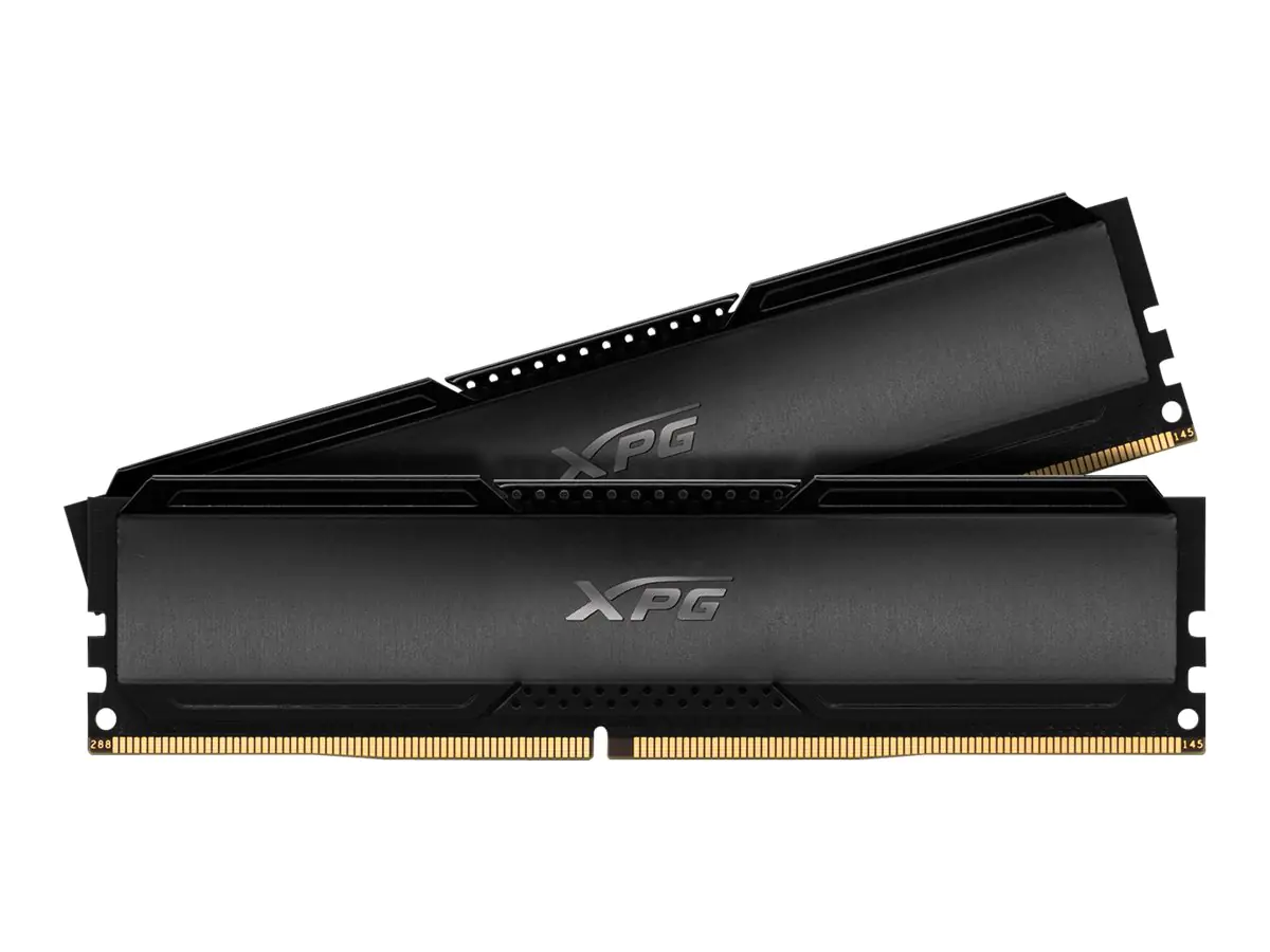 XPG GAMMIX D20 - DDR4 - Kit - 32 GB: 2 x 16 GB - DIMM 288-PIN - 3200 MHz / PC4-25600 - CL16 - 1.35 V - ungepuffert - non-ECC - Schwarz