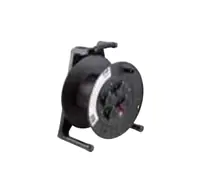 Bachmann - Verlängerungsrolle - Ausgangsanschlüsse: 4 (Stromversorgung) - 50 m Schnur - Schwarz