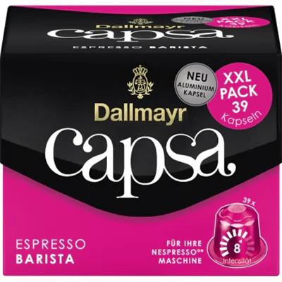 Dallmayr Espressokapsel capsa Nespresso® Maschine BARISTA XXL Intensität: 8 39 x 5,6 g/Pack.