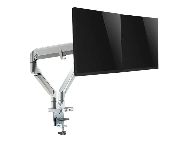 LogiLink - Befestigungskit - einstellbarer Arm - für 2 LCD-Displays / Curved LCD-Displays - Kunststoff, Aluminium, Stahl - Bildschirmgröße: 43.2-81.3 cm (17"-32") - Tischmontage