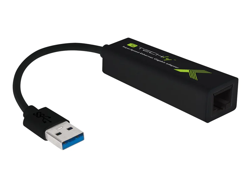 TECHly USB 3.0 Gigabit Adapter - Netzwerkadapter - USB 3.0 - Gigabit Ethernet x 1 - Schwarz