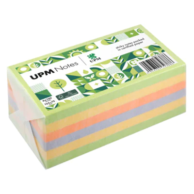UPM Notes Haftnotiz Spring 125 x 75 mm (B x H) je 2 x limonengrün, je 1 x rapsgelb, orange, violett 100 Bl./Pack. 6 Block/Pack.