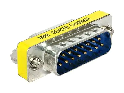 Delock - Port Protector - 15 pin D-Sub (DB-15) (M) zu 15 pin D-Sub (DB-15) (W)