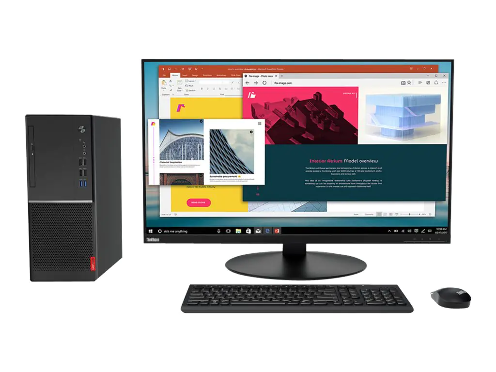 Lenovo V530-15ICB 10TV - Tower - 1 x Core i3 8100 / 3.6 GHz
